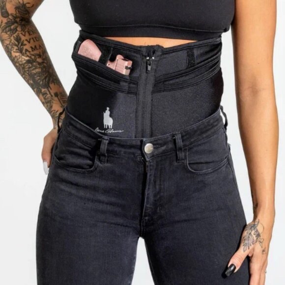 DENE ADAMS Concealed Carry Corset Holster Nude Large - Picture 2 of 6